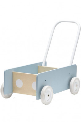 Omslag - Kids Concept Lære-å-gå-vogn, Blå