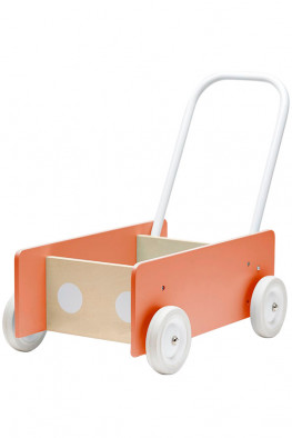 Omslag - Kids Concept Lære-å-gå-vogn, Aprikos