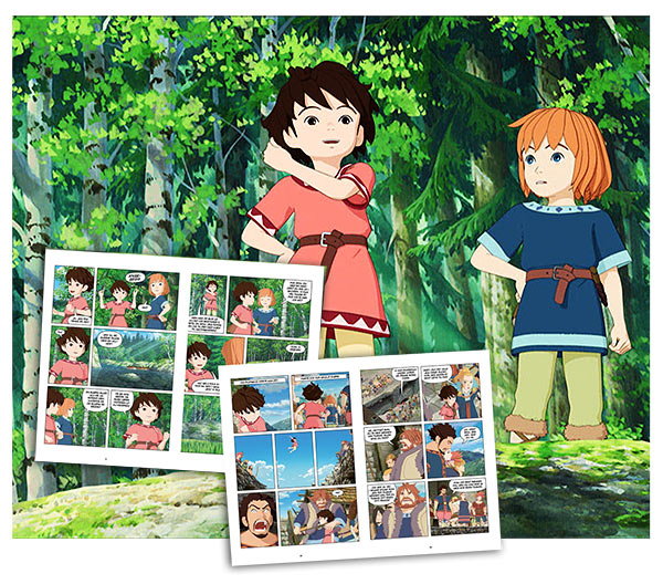 Tegneseriebøkene om Ronja Røverdatter av Astrid Lindgren er basert på tv-serien laget av Studio Ghibli som går på Netflix.