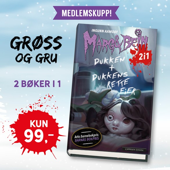 Dukken og Dukkens-rette-eier. 2-i-1-bok. Marg-og-Bein-serie-kun-99-i Barnas Egen Bokverden