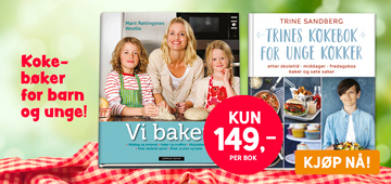 KUPP - Kokebøker for barn og unge - 50% RABATT - i Barnas Egen Bokverden