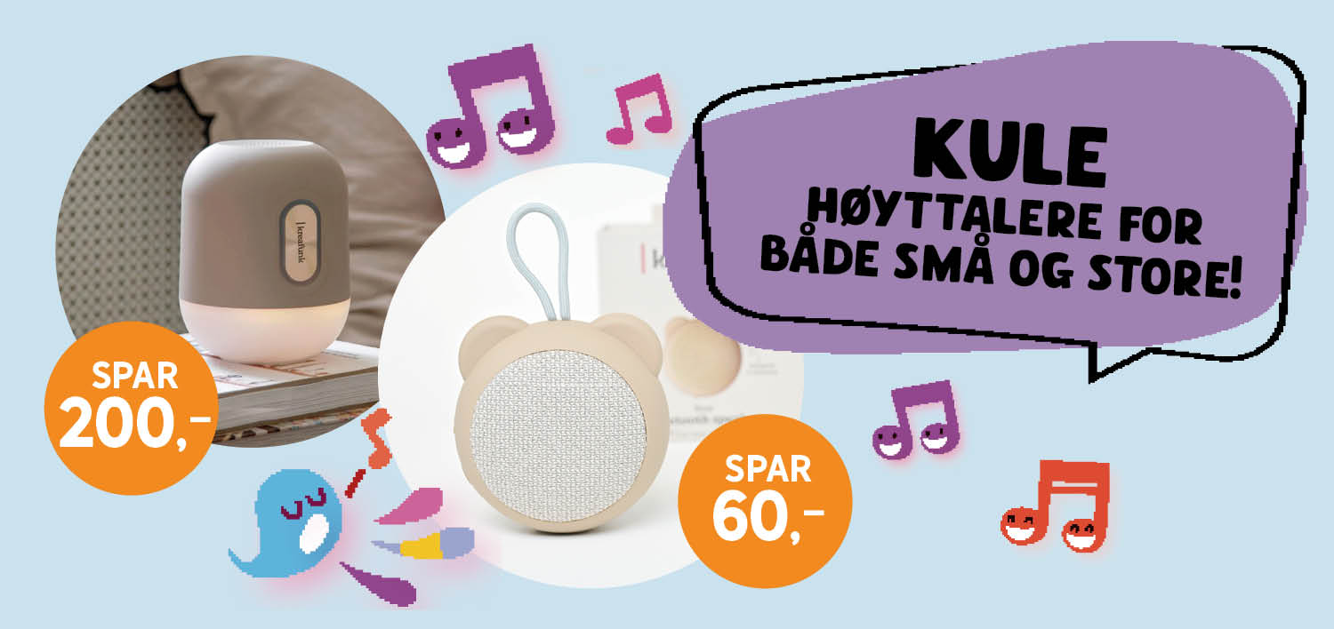 Kreafunk høyttalere i Barnas Egen Bokverden