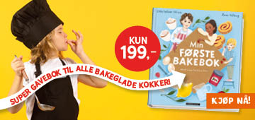 Min første bake bok i Barnas Egen Bokverden