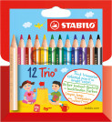 Omslag - Stabilo Trio 12 stk kort