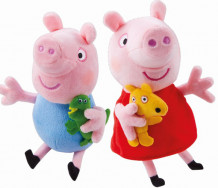 Peppa Gris og lillebror Georg - 2 kosebamser 