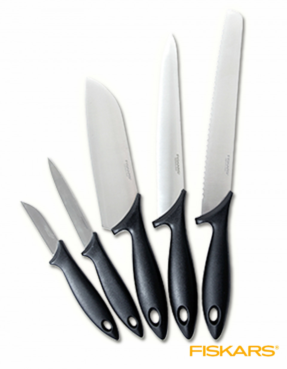 Fiskars Kitchen Smart knivblokk med kniver | Barnas Egen Bokverden