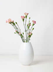 Holmegaard Cocoon vase, hvit