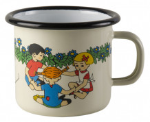 Pippi emaljekrus retro lysegult, lite (2,5 dl) av Astrid Lindgren (Andre varer)