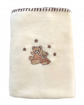 Omslag - Babyteppe - fleece med broderi