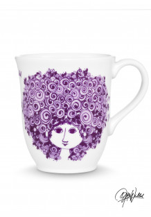 Bjørn Wiinblad, krus Rosalinde, lilla 35 cl