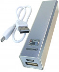 Omslag - USB Powerbank sølv
