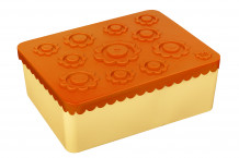 Blafre matboks i plast, treroms, Blomst, (Oransje/lys gul)