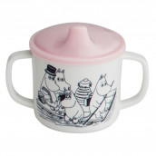 Omslag - Mummi sølefri kopp med håndtak, rosa