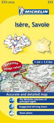 Isère, Savoie (MI 333) av Michelin (Kart, falset)