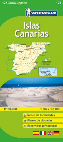 Kanariøyene MI 125 (Kart, falset)