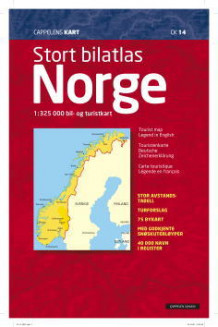 Stort bilatlas Norge (Spiral)