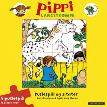 Pippi Langstrømpe Puslespillbok og sitater av Astrid Lindgren (Innbundet)