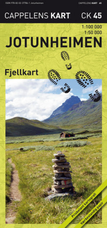 Jotunheimen fjellkart (Kart, falset)