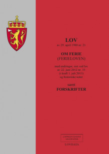 Ferieloven m/forskrifter (Heftet)