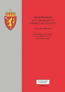 Skatteloven (lov om skatt av formue og inntekt) (Heftet)