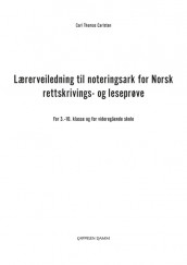 Noteringsark for 3.-10. trinn og videregående skole av Carl Thomas Carlsten (Heftet)