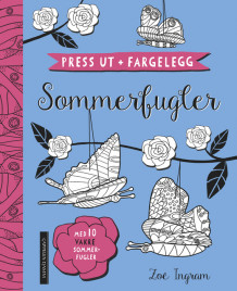 Press ut + fargelegg: Sommerfugler av Zoë Ingram (Spiral)