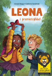 Omslag - Min første leseløve - Leona 2: Leona i premietrøbbel