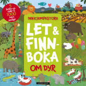 Omslag - Den kjempestore let & finn-boka om DYR