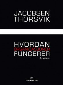 Hvordan organisasjoner fungerer av Dag Ingvar Jacobsen og Jan Thorsvik (Heftet)