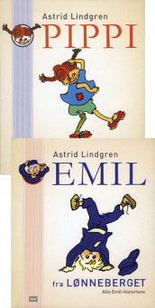 Pippi Langstrømpe ; Emil fra Lønneberget av Astrid Lindgren (Innbundet)
