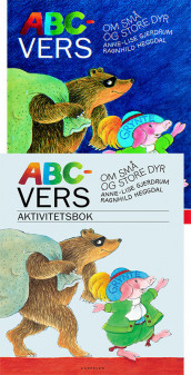 ABC-vers om små og store dyr, bok og aktivitetsbok av Anne-Lise Gjerdrum (Pakke)