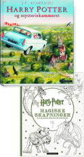 Omslag - Harry Potter og mysteriekammeret og Harry Potter Magiske skapninger, fargeleggingsbok