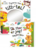 Omslag - Lek og lær: Dyrene sier titt-tei! og Så stor er jeg! Høydemåler