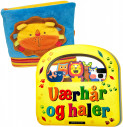 Omslag - Værhår og haler og Løve tøybok
