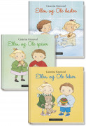 Omslag - Ellen og Ole, bader, leker og spiser