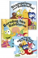 Omslag - Bursdag hos Babblarna, Stampelang med Babblarna! og CD