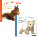 Omslag - Dyr i skogen og Dyr i snøen 