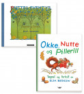 Omslag - Okke, Nutte og Pillerill og Puttes eventyr i blåbærskogen
