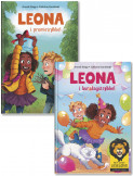 Omslag - Min første leseløve: Leona i bursdagstrøbbel og Leona i premietrøbbel