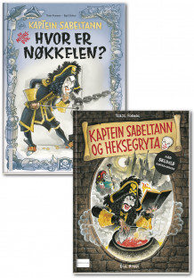 Kaptein Sabeltann og heksegryta og Hvor er nøkkelen? av Terje Formoe og Egil Nyhus (Pakke)