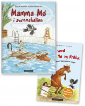 Mamma Mø i svømmehallen og aktivitetsbok av Jujja Wieslander (Pakke)