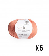 Omslag - 250 g Vesle-garn i terracotta
