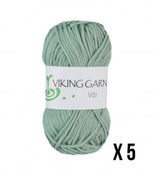 250 g Viking Garn Vår - mint (Pakke)
