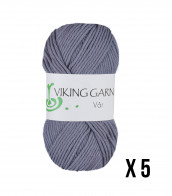 Omslag - 250 g Viking Garn Vår - lavendel