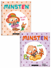 Minsten tar på klær og Minsten baker av Mervi Lindman (Pakke)