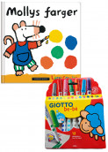 Omslag - Mollys farger og Giotto be.be tusjer